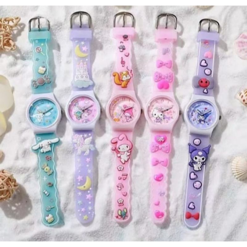 Jam Tangan Anak 3D Sanrio Lucu Jam Tangan Import Model Baru Sanrio Series - Marc Fashion Makassar