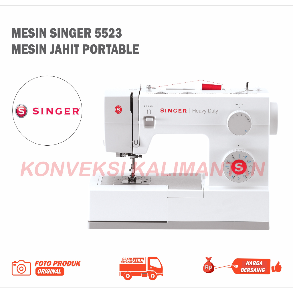 MESIN JAHIT SINGER  SCHOLASTIC SERIES 5523 / MESIN JAHIT SINGER PORTABLE