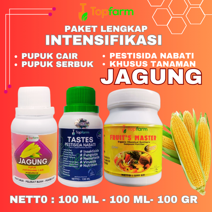 Pupuk Topfarm / Pupuk Paket Lengkap Buah Jagung / Pupuk Khusus Jagung / Pupuk Booster Buah Tomat Jag