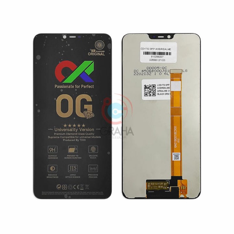 LCD OPPO A3S / A5 OG ORI SUPER FULLSET TOUCHSCREEN
