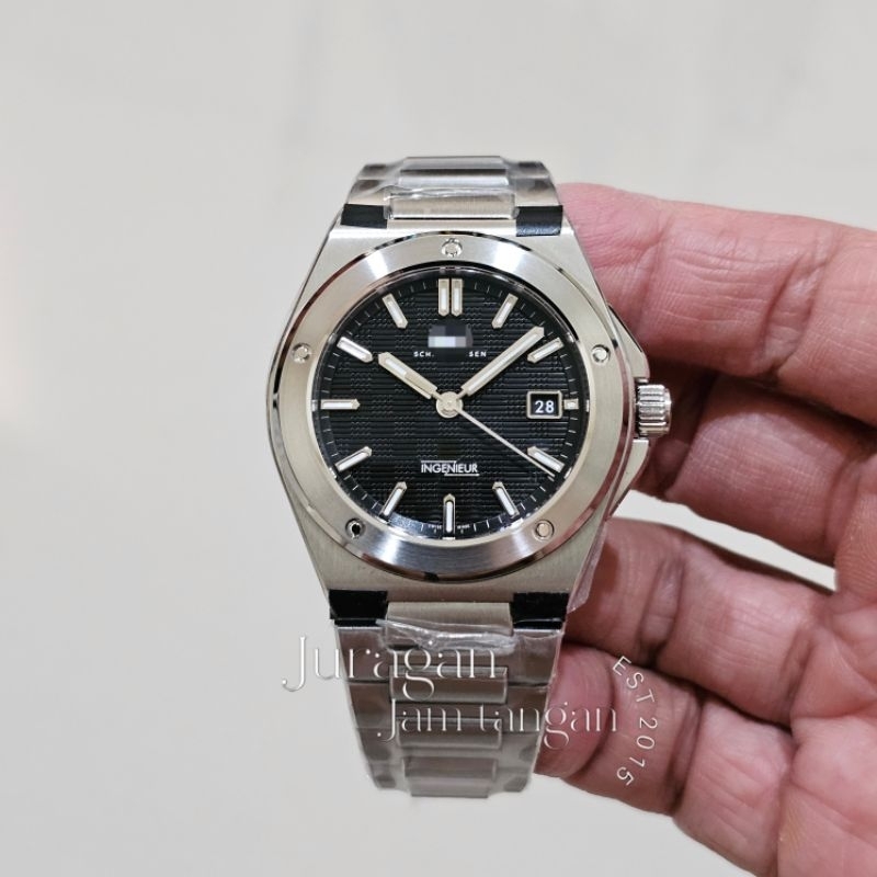 Jam Tangan Keren IWC006 Ingenieur Black Dial by V7F