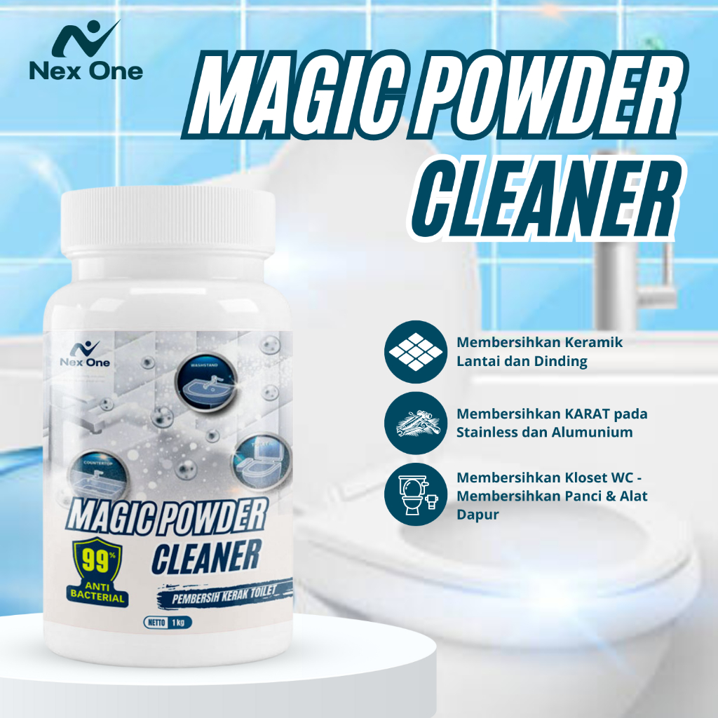 Magic Powder Serbuk Ajaib Pembersih Kamar Mandi Instan / Serbuk Ajaib Pembersih Serba Guna