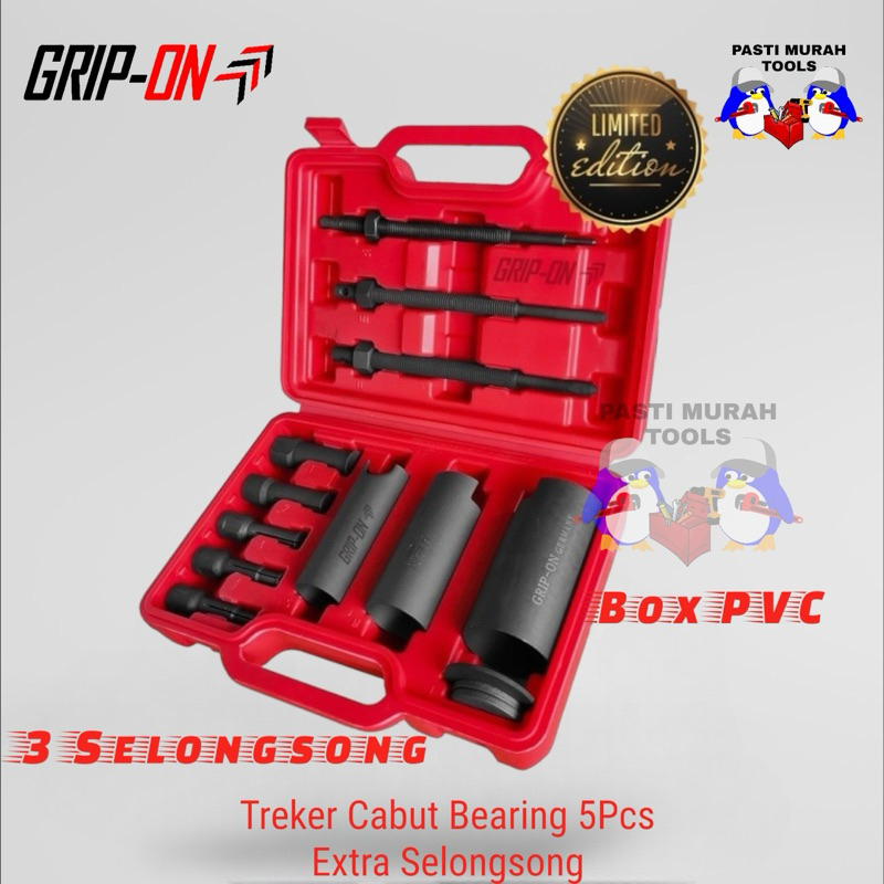GRIP-ON 18-835LE BEARING DISASSEMBLER TREKER BEARING 5 PCS EXTRA SELONGSONG L