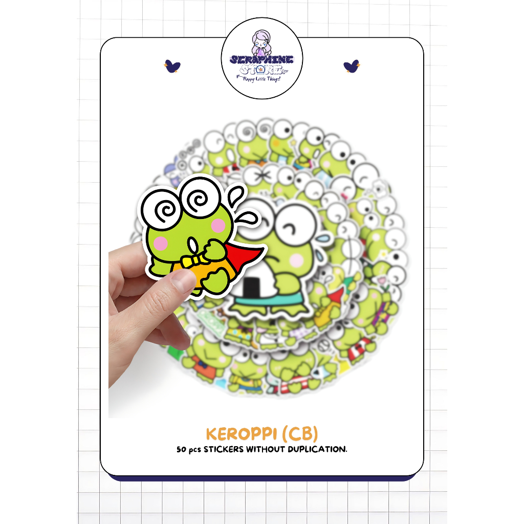 

STICKER PACK DAILY VINYL WATERPROOF | KEROPPY 50PCS | DECORATION STICKER for Tumbler Koper Laptop Helm Casing