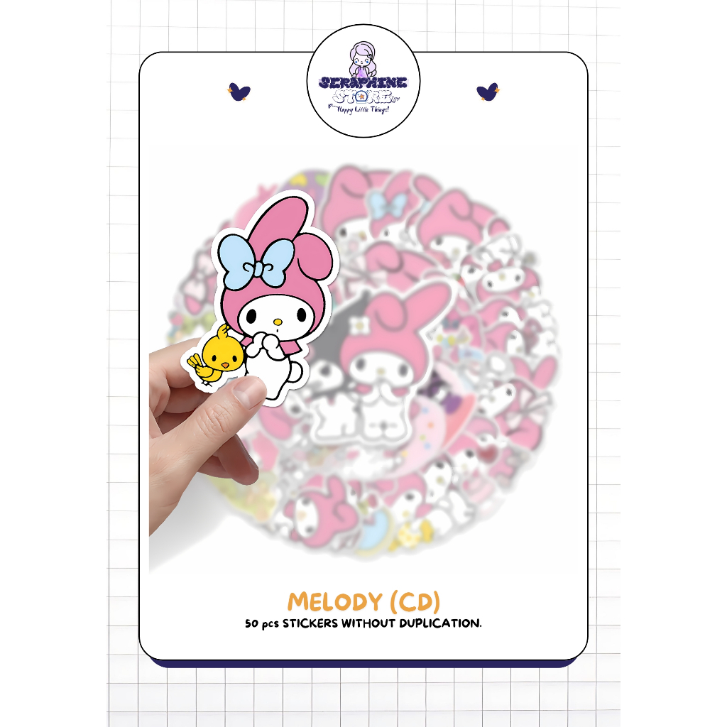 

STICKER PACK DAILY VINYL WATERPROOF | MELODY 50PCS | DECORATION STICKER for Tumbler Koper Laptop Helm Casing