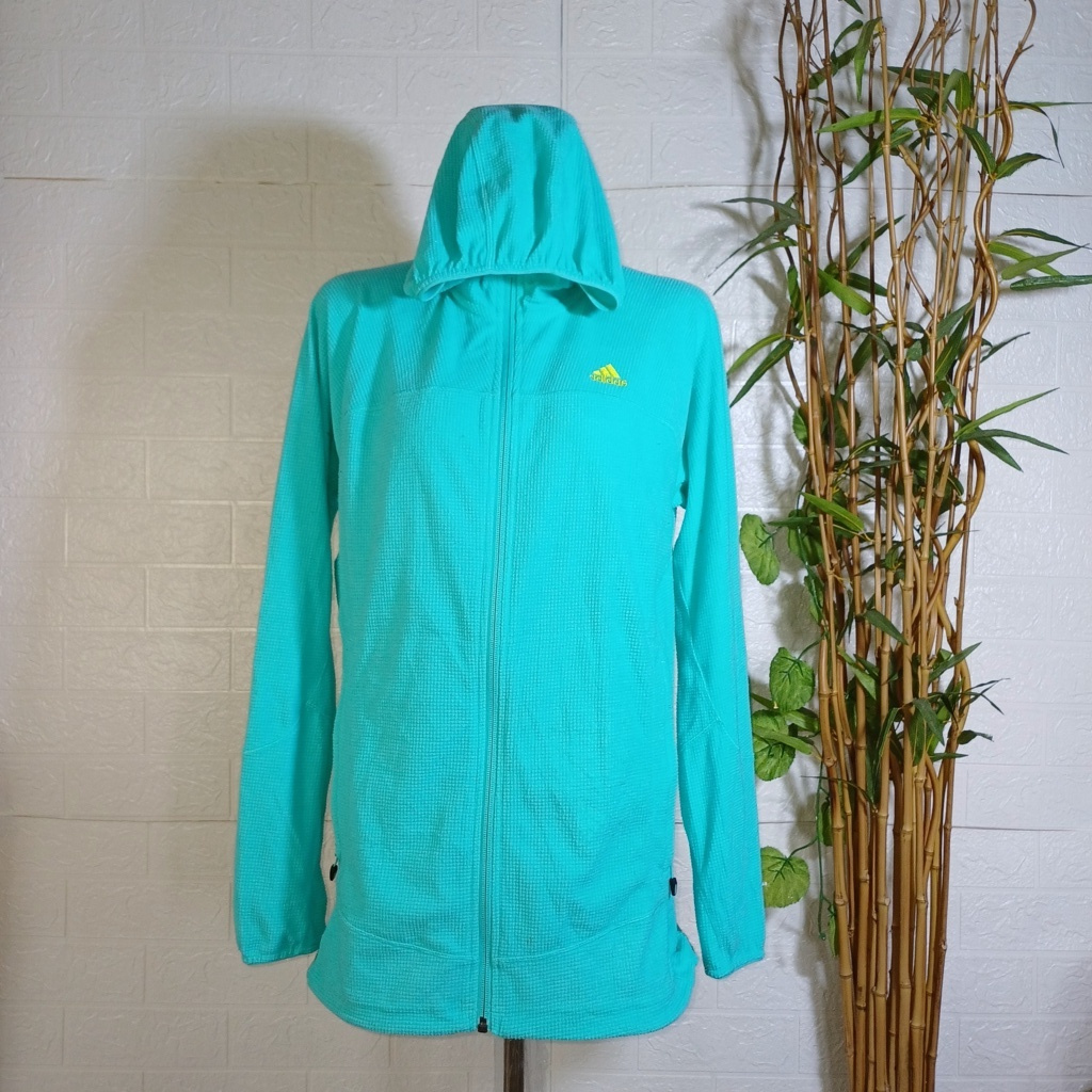 ZIPPER HOODIE ADIDAS OUTDOOR ORIGINAL, SIZE M (SECOND BRANDED) TOSCA, HD0089