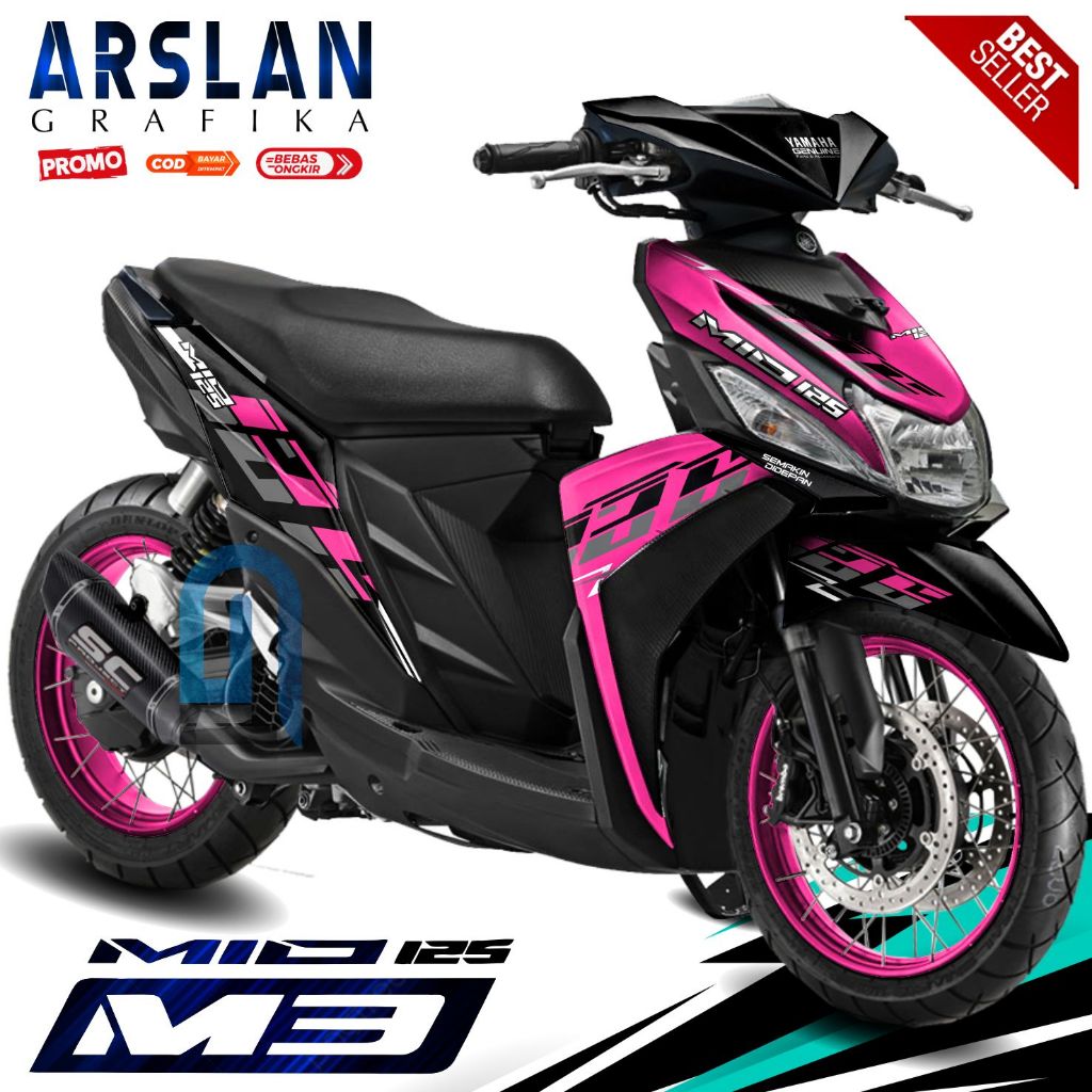 COD Decal Mio M3 / Mio Z Full Body Stiker Mio M3 / Mio Z Full Body Variasi / Desain VIET