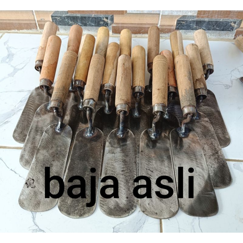 sendok batu baja asli/sendok semen