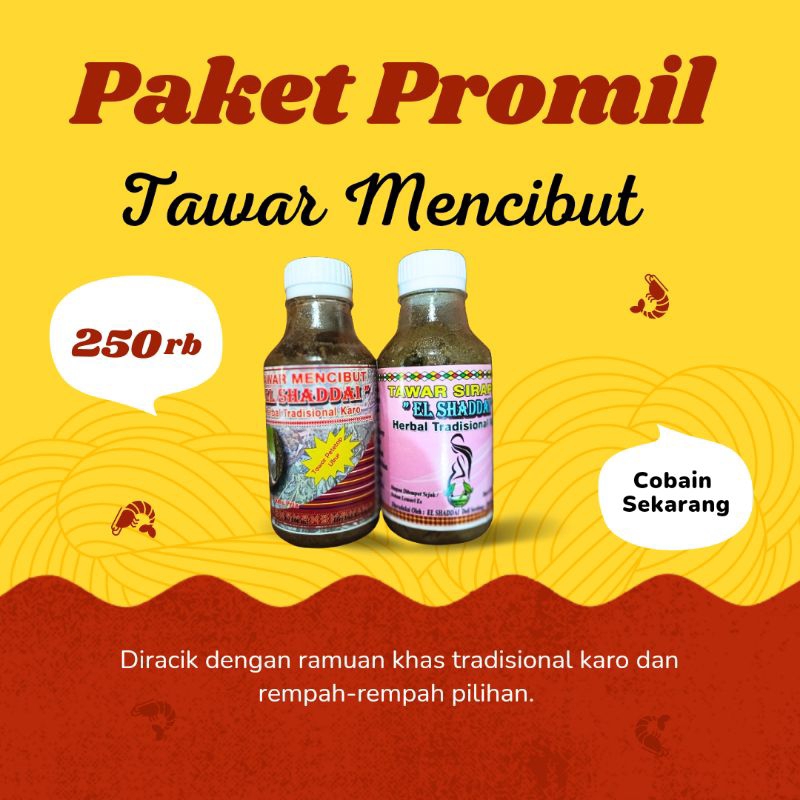 Paket Promil Tawar Mencibut Vs Tawar si Rapat El Shaddai