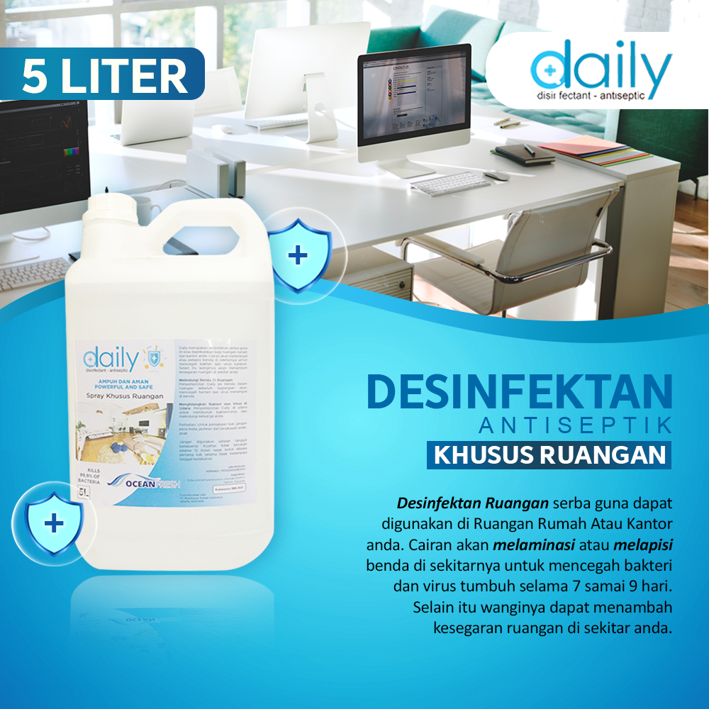Daily Desinfektan Khusus Ruangan Spray / Disinfektan 5 L