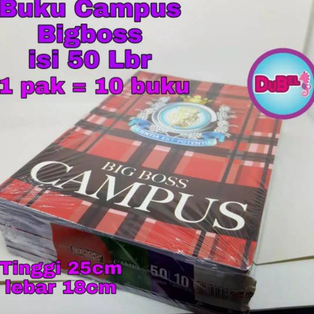 

Seller NDDPB Buku Tulis Campus 5 lembar Campus Bigboss 5 lbr 1 pak 1 Buku D69 Dijual