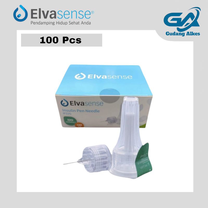 Jarum Insulin Elvasense 4mm  Pen Needle Elvasense