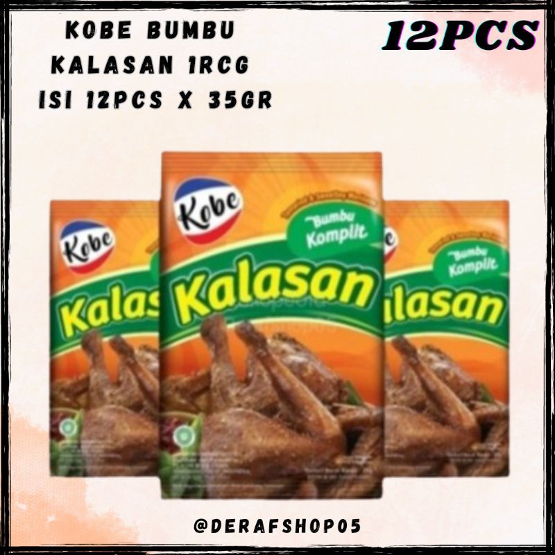 

Kobe Bumbu Kalasan 1RCG Isi 12pcs x 35gram