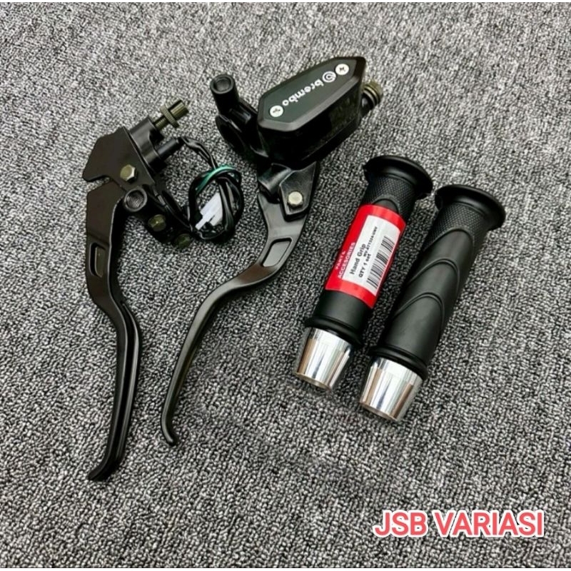 cod paket master rem oval+handgrip honda+jalu pcx rx king,vario,beat,mio,f1zr,aerox,cb,cbr universal