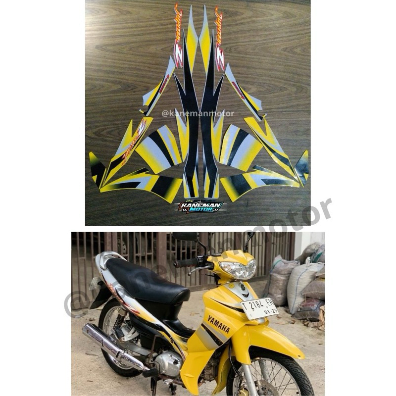 Striping Sticker Stiker Lis List Polet Body Motor Yamaha Jupiter Z jupiter z lama 2003 2004 standar 