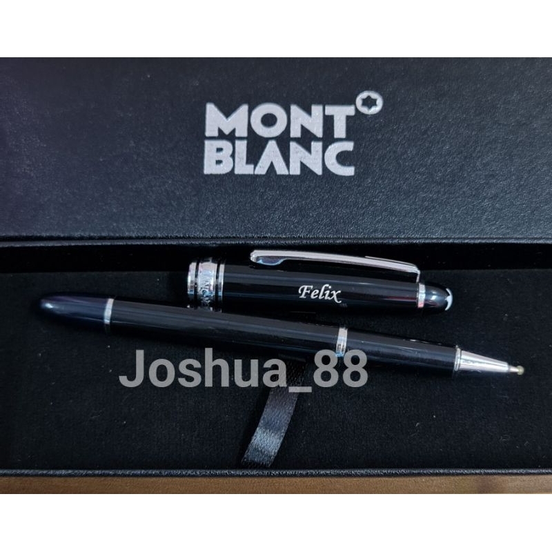 

Pulpen Mont Blanc Rollerball Misterstuk Black Silver Bisa Ukir Nama Sendiri