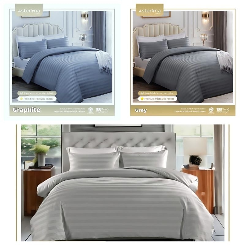 Sprei MicroTencel Premium Grey, Griss, Graphite