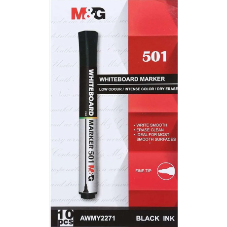 

(Pak/10Pcs) M&G - Spidol Papan Tulis Whiteboard Marker 501