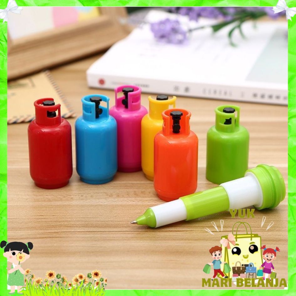 

YMB Pena Lucu Bentuk Tabung Gas Bullet Tip 0.5mm Pulpen Capsul Motif Tabung Gas Alat Tulis Sekolah Kantor Gas Cylinder Bolpoint Perlengkapan Menulis Anak Pen Motif Unik Untuk Souvenir Pernikahan Cendera Mata Murah