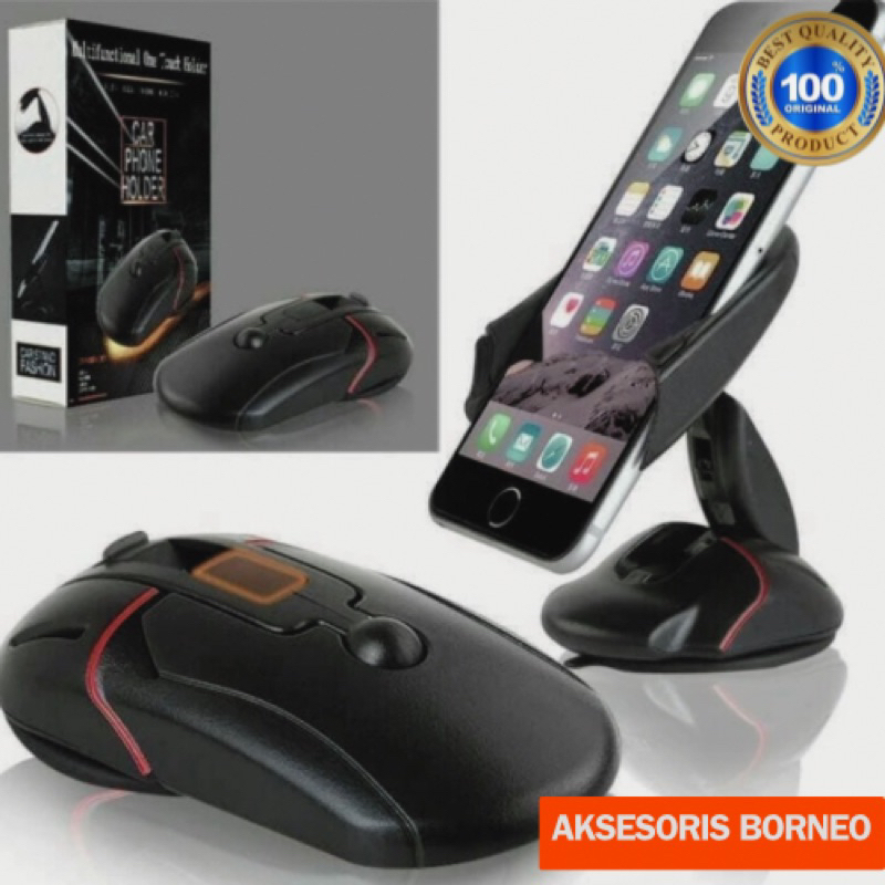 Stand Holder Original Handphone Mobil Bentuk Mouse Unik /Stand Holder Hp Rumah Bentuk Mouse Shape Ha
