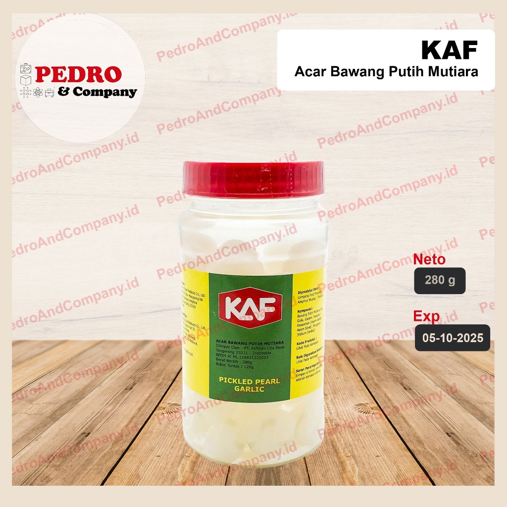 

KAF pickled pearl garlic tunggal 280 gram - acar bawang putih mutiara