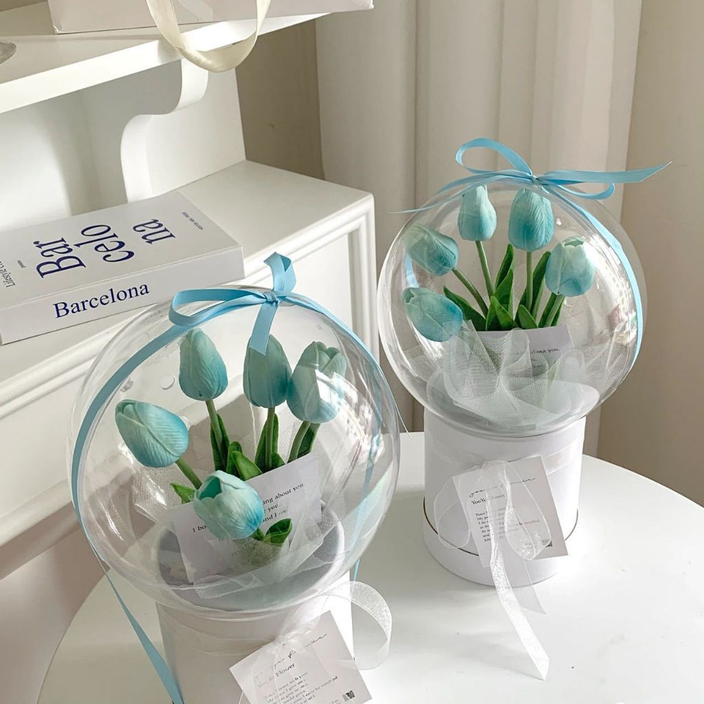 Balon akrilik buket bunga / acrylic baloon