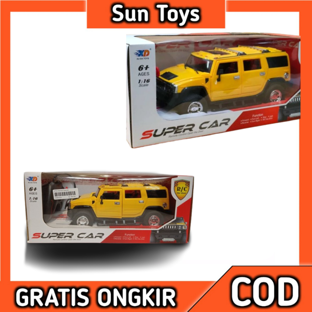 Mainan Mobil RC Super Car RC Jeep Hummer buka Pintu