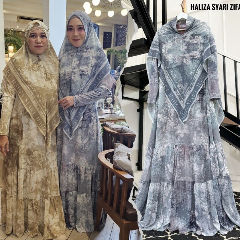 ZIFANA 8 - GAMIS SET KHIMAR BY HALIZA SYARI | HALIZA STYLE