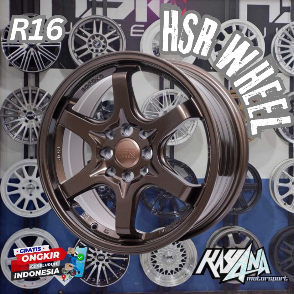 Velg Mobil Ring 16 HSR Untuk Jazz, Mobilio, Livina, Yaris, Avanza Xenia Velg TE37 R16 Hsr New Produk