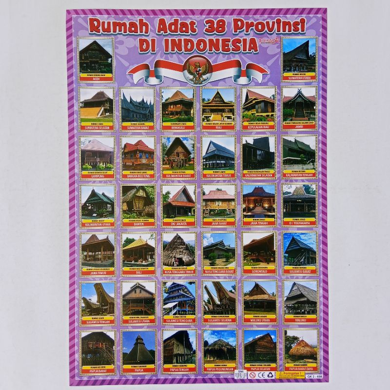 Poster Anak Edukasi Rumah Adat Nusantara