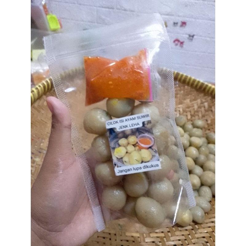 

cilok isi ayam suwir