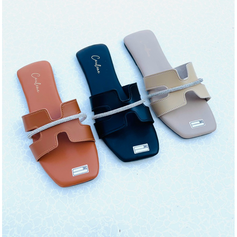 Carlene_selly flat/sandal teplek kekinian