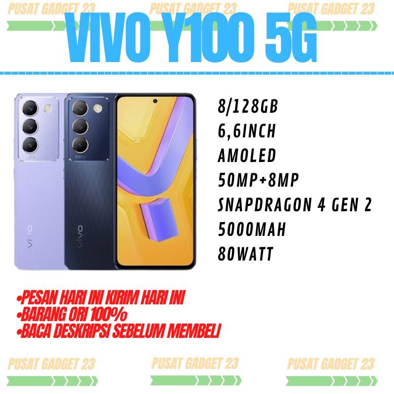 VIVO Y100 5G RAM 8/128 GARANSI RESMI