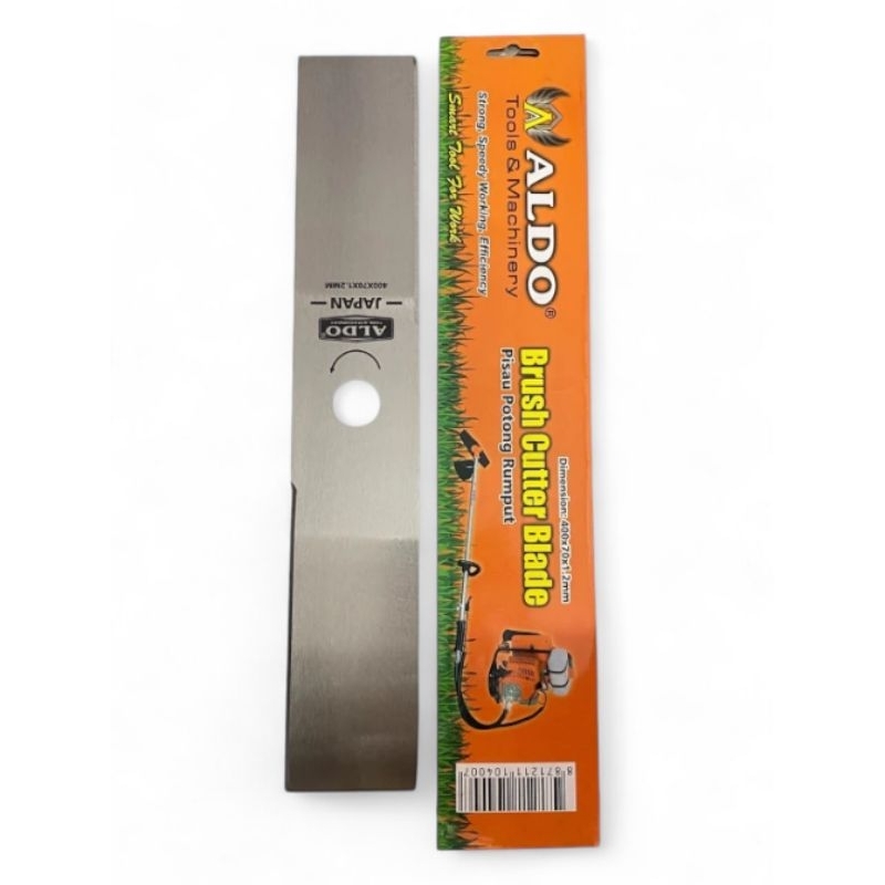 ALDO Mata Pisau Potong Rumput 400x70x1.2mm / Brush Cutter Blade  Pisau Mesin Potong Rumput 40CM