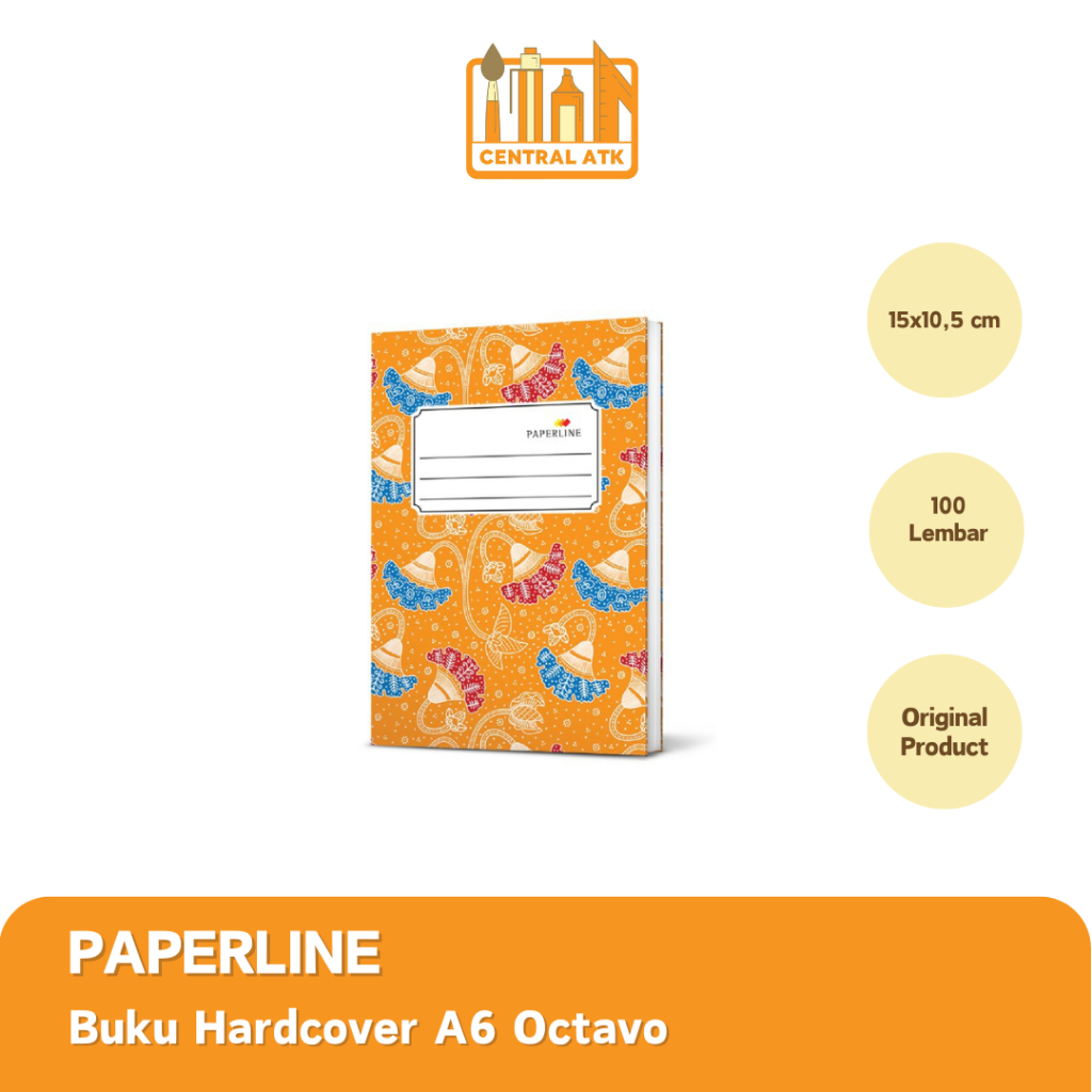 

BUKU TULIS OCTAVO A6 100 LEMBAR PAPERLINE