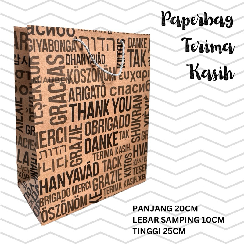 

paperbag terima kasih isi 10 20x25 tas souvenir pernikahan