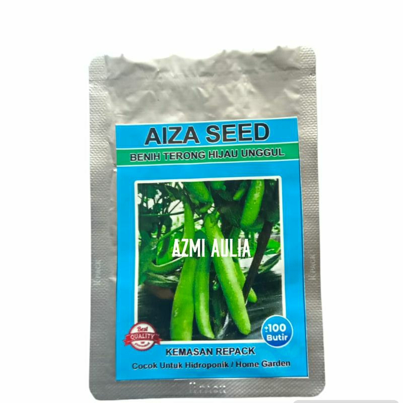 Benih Terong Hijau Panjang | bibit terong hijau | kemasan repack