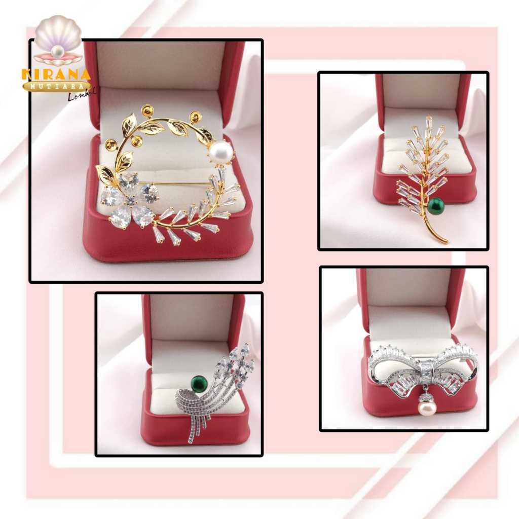 Bros / Pin Mutiara Lombok Asli / Aksesoris Fashion