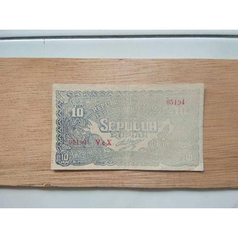 Orida Sumatera 10 Rupiah thn 1948