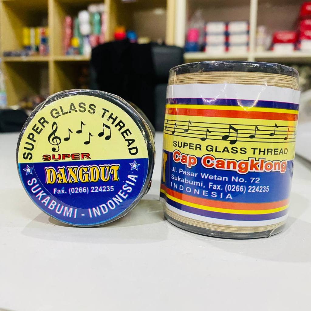 Benang layangan Nilon Dangdut Cangklong Original / gelasan katun nilon super / gelasan layangan bena