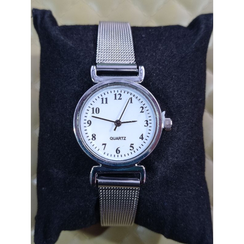JAM TANGAN WANITA // JAM TANGAN WANITA RANTAI PASIR SILVER