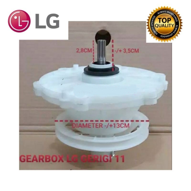 Gearbox Mesin Cuci 2 TABUNG LG As Gerigi GIGI 11 / Gir bok Gear box