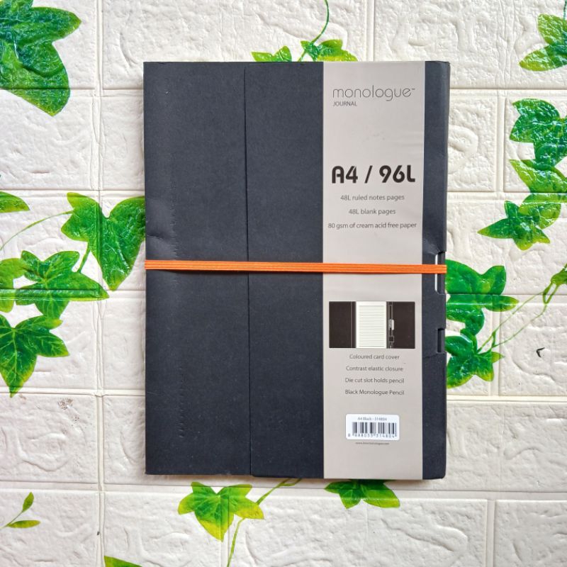 

MONOLOGUE 314804 Journal A4 / 96L Buku Catatan 48L Ruled 48L Blank Pages Note Book 80gsm