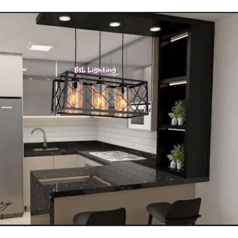 Lampu gantung minimalis ruang makan/Lampu gantung Industrial/Lampu makan/Lampu modern minimalis
