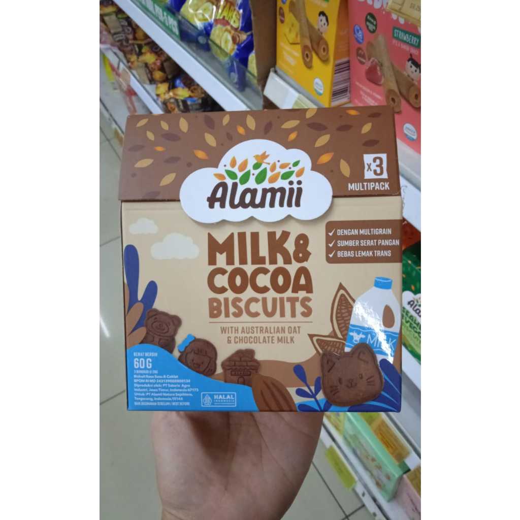 

Alamii Multigrain Biscuits Milk&Cocoa 60gram