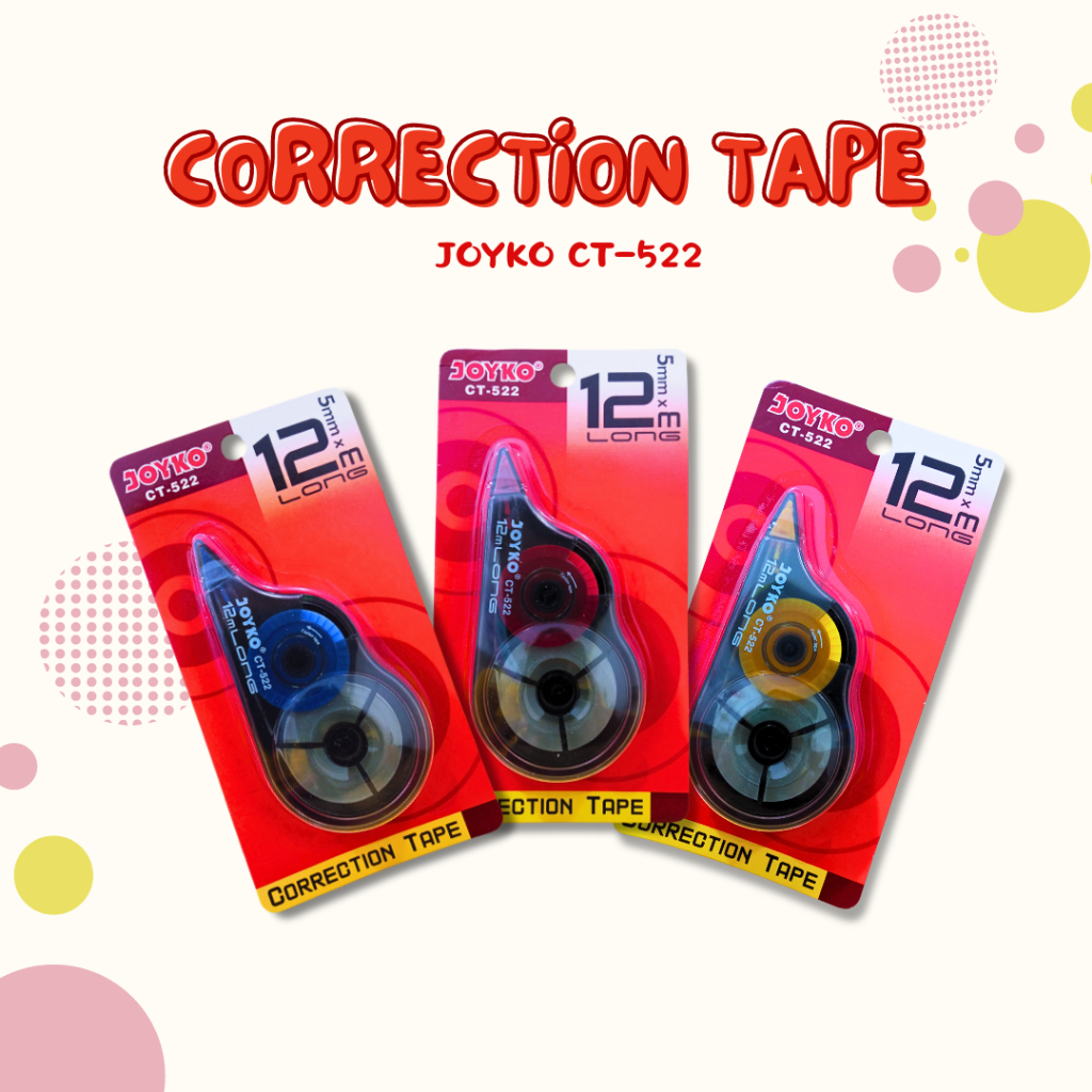 

Correction Tape / Pita Koreksi Joyko CT-522