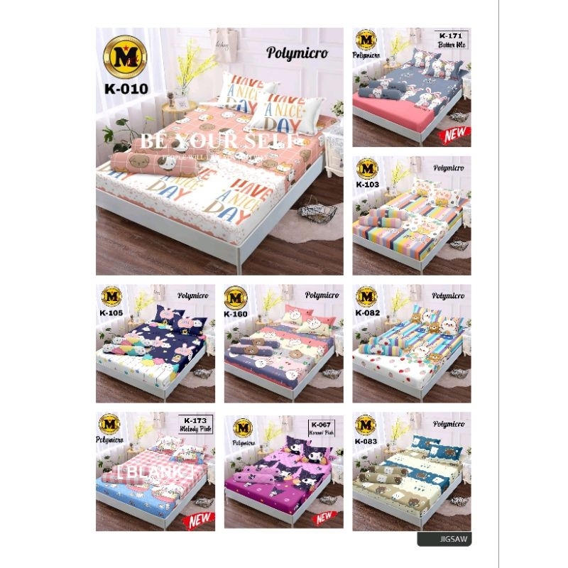 SPREI MOTIF KARAKTER ANAK / motif anak / motif lucu 180X200 120x200