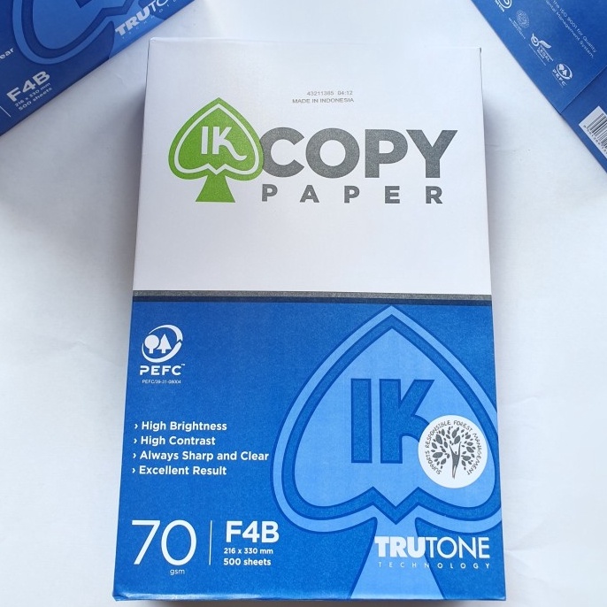 

ISY8485 Kertas HVS F4 7 gsm A4 7 gsm Foto Copy IK HVS Paper TERMURAH