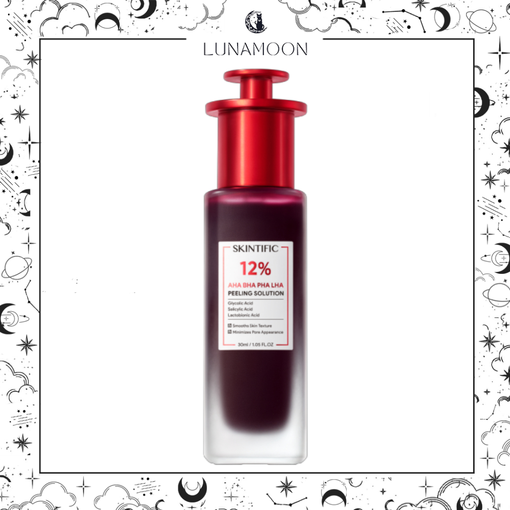 SKINTIFIC - 12% Acid Peeling Solution Serum 30ml | Eksfoliasi Essence Wajah Mengangkat Sel Kulit Mat