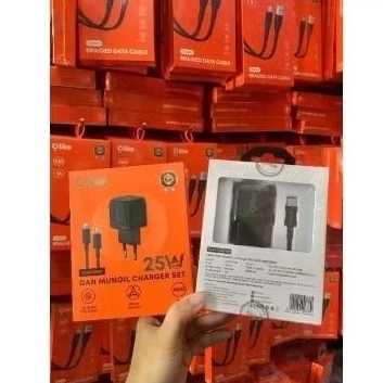 OLIKE GaN25Set GAN MUNGIL CHARGER SET With Cable C to C 25W